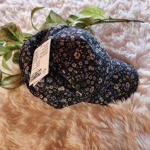 H&M Navy Floral Cap